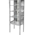 Armário Vitrine 1 Porta Inox