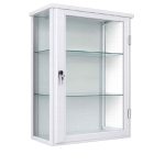 Armário Vitrine 1 Porta para Parede