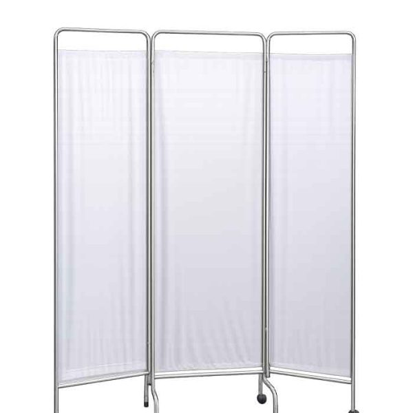 Biombo Clínico Triplo Inox
