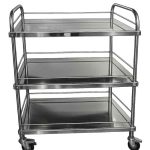  Carro Hospitalar para Transporte Inox