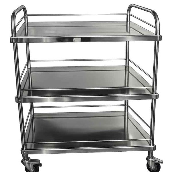  Carro Hospitalar para Transporte Inox