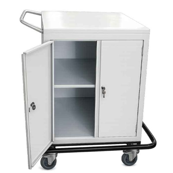 Carro Transporte de Materiais | Fechado em Aço Carbono com Chave