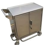 Carro Transporte de Materiais | Fechado em Aço Inox com Chave