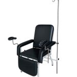 Poltrona de Coleta e Infusão | Reclinável, Braço Concha e Suporte de Soro